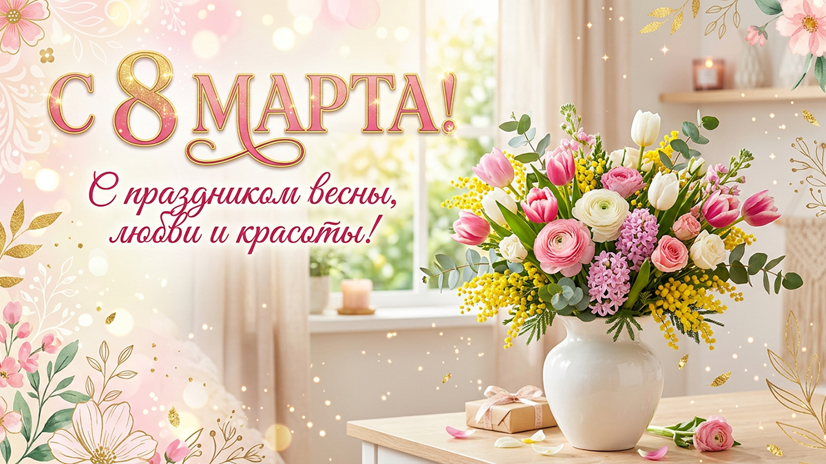С праздником весны, любви и красоты!