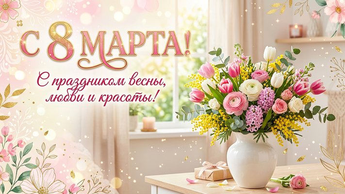 С праздником весны, любви и красоты!