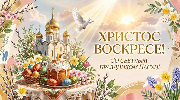 Со Светлым праздником Пасхи!